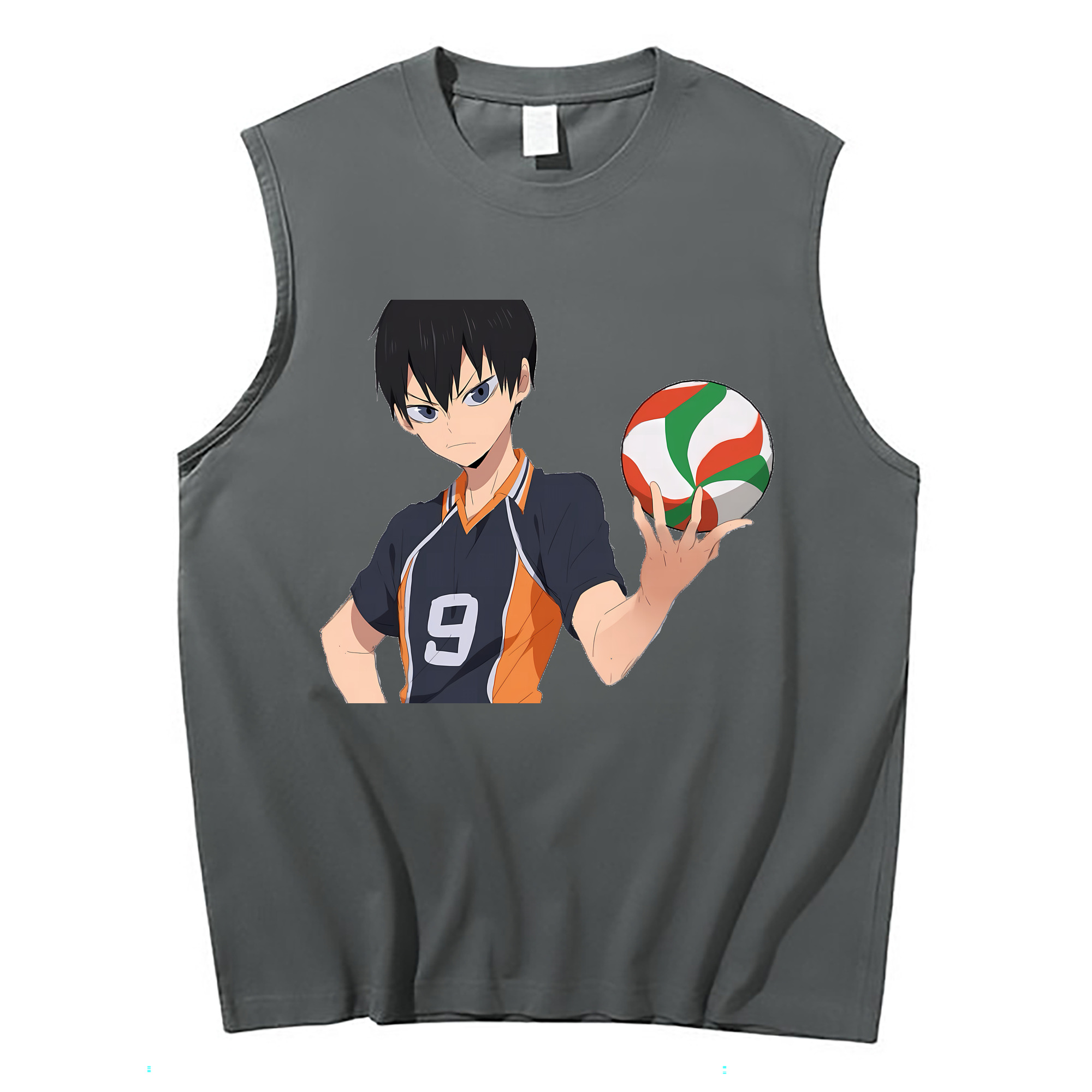 （画像用） ハイキュー!! Haikyu!! コットン100％タンクトップ（フロントプリント）